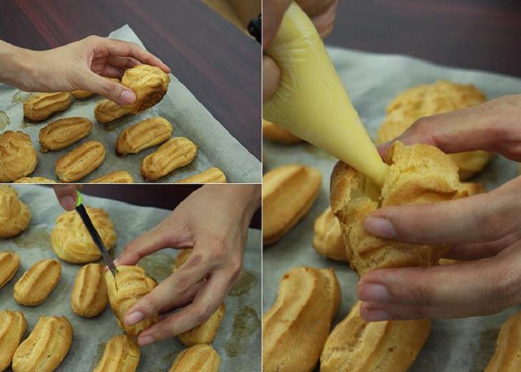 Cách làm bánh su kem sữa cực kỳ đơn giản. Hình ảnh 7